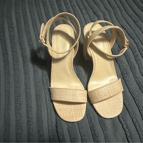 J. Crew Tan Heels - Picture 1 of 5
